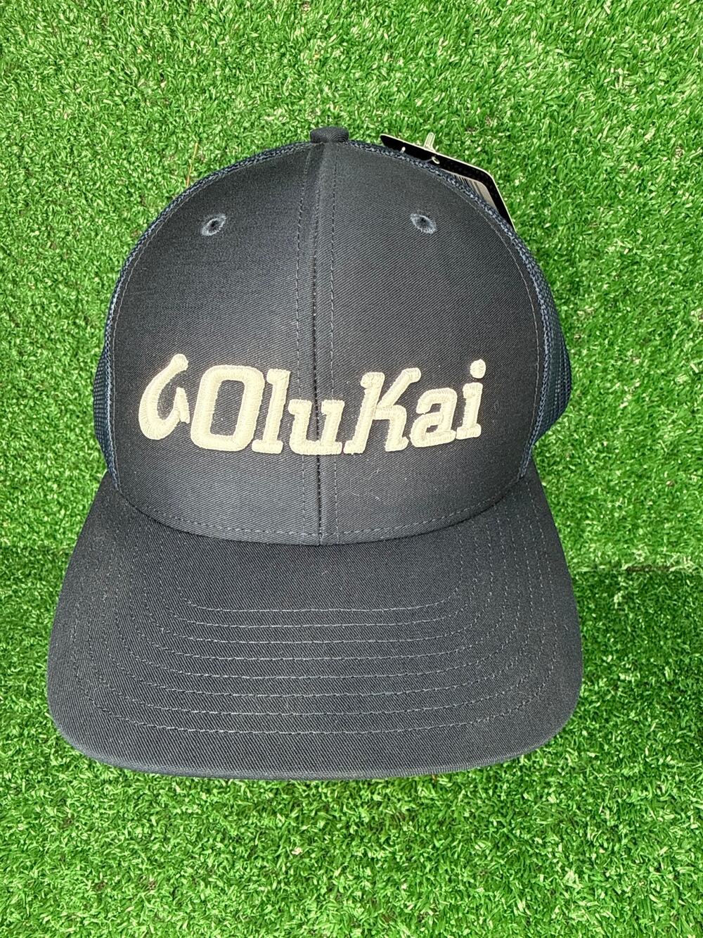 OluKai Dark Navy Blue Trucker Hat New With Tags Snapback Cap